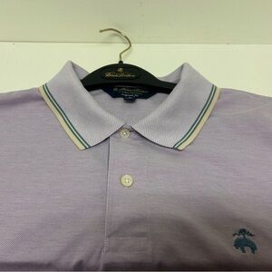 Brooks Brothers Light Purple Polo with Cream Accents